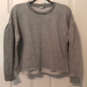 American Eagle gray crop sweatshirt